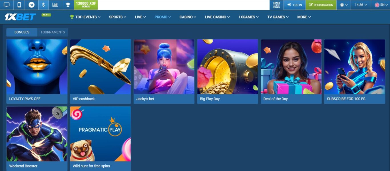 1xBet Betting Company Bonuses and Promotions Overview